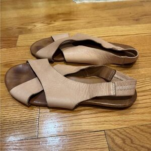 Elegant Tan Leather Sandals for Women